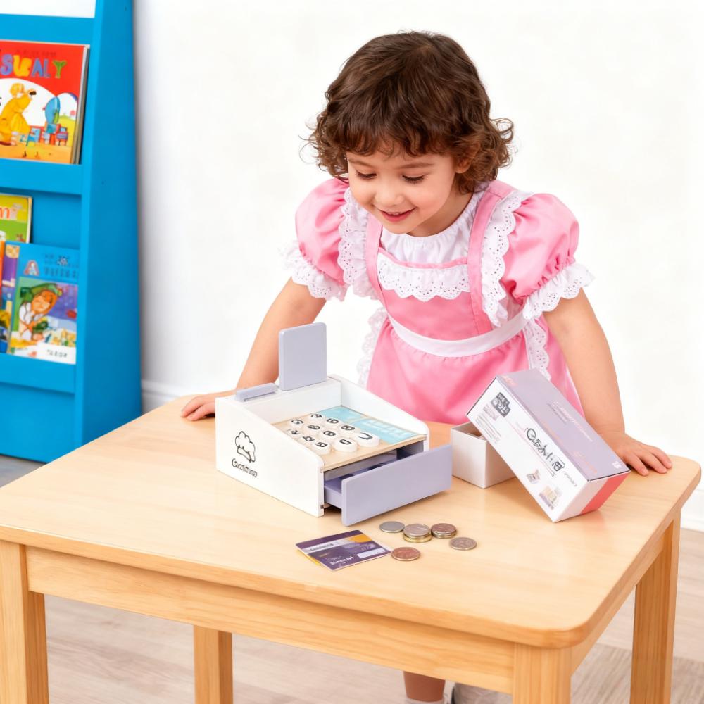 Wooden Kids Cash Register Pret - огляд і ціна Toy Cash Register